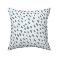 Retro Shaded Dots in Grey, White, and Light Blue