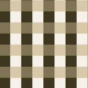 Brown and white squares