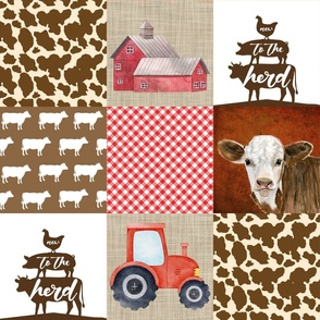 Red Farm Quilt Layout for Spoonflower