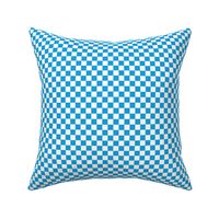 Oktoberfest plaid gingham checkerboard in blue white traditional german Munich colors SMALL