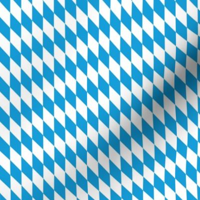 Munich oktoberfest plaid Bavarian blue diamond pattern light blue SMALL