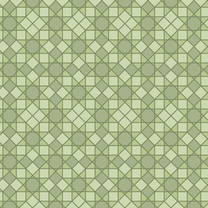 Green Checkered Star-8in