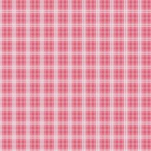 Small Shaded Nantucket Red and White Tartan Plaid Check