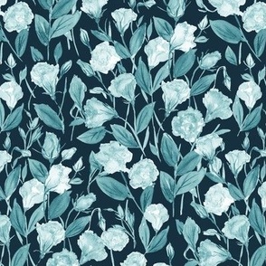 Lisianthus teal dark