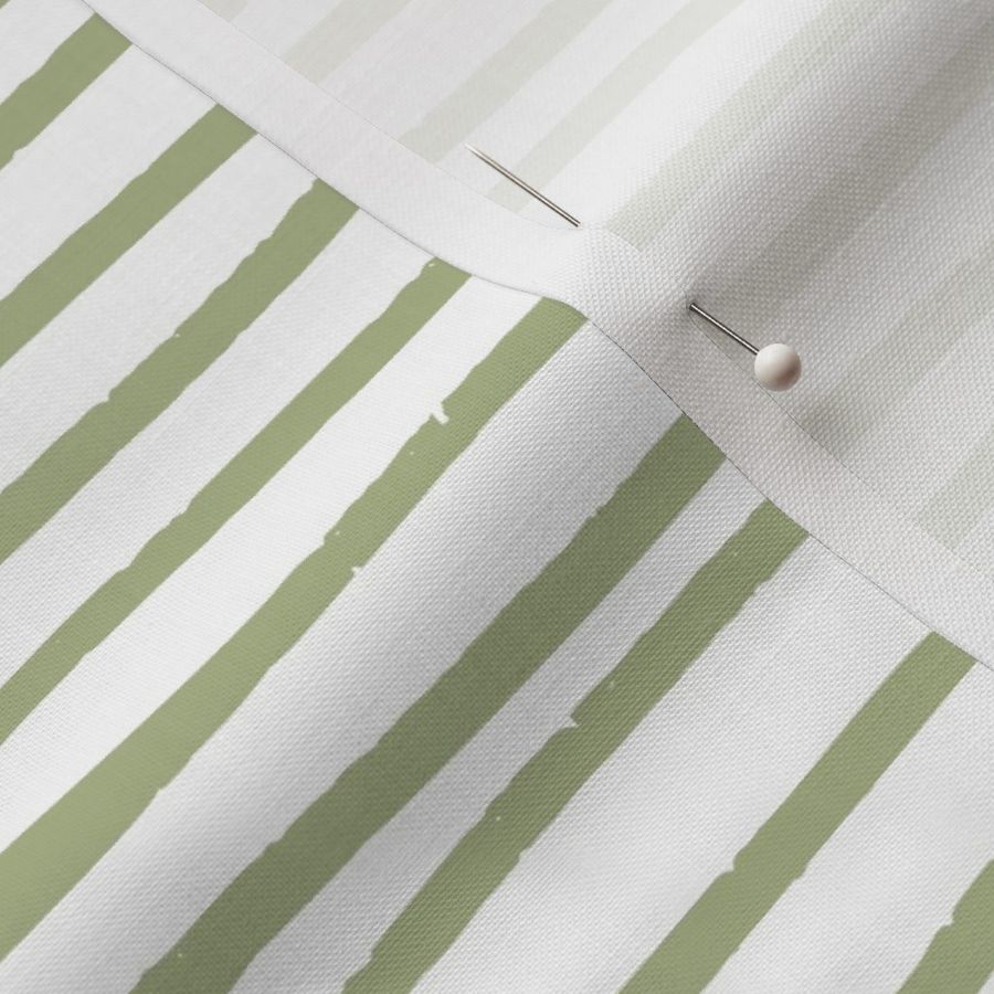 Green Abstract Narrow Stripe Pattern 18 Inch Repeat