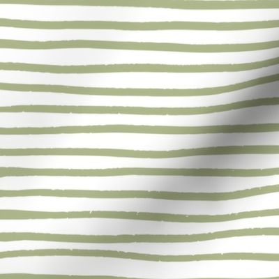 Green Abstract Narrow Stripe Pattern 18 Inch Repeat