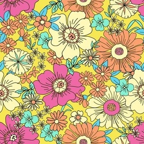  Bright Floral Boho Print
