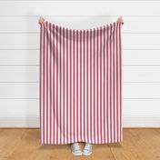 1 inch Nantucket Red and White Cabana Tent Stripes