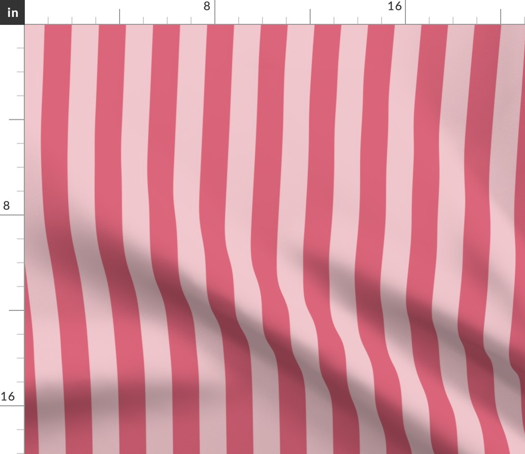 1 inch Nantucket Faded Red Cabana Tent Stripes