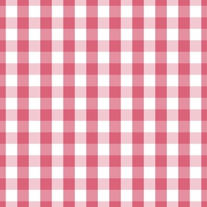 1 inch Nantucket Red Gingham Check Plaid Pattern 