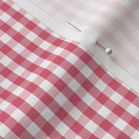 1/4 inch Nantucket Red Gingham Check Plaid Pattern 