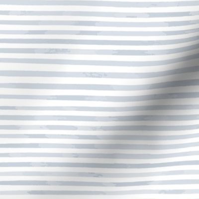 Blue and White Seersucker | Watercolor Stripe | Coastal Beach Fabric 