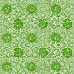 6" LAKA Green/White Floral - MICRO