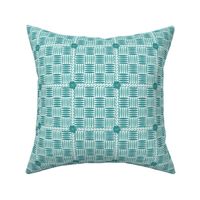 Granny Square Basket Weave - Turquoise