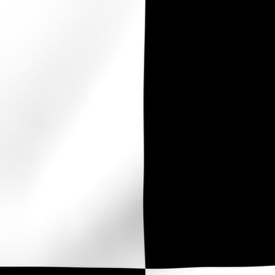 Gigantic Jumbo 12 inch Check - Black and White Checker Board Pattern