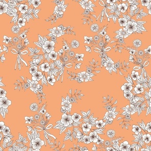 Orange Floral