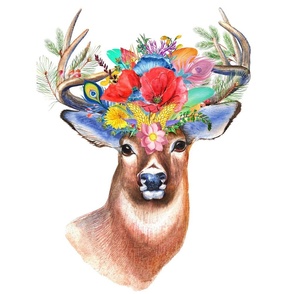 Flower Deer Bonnet