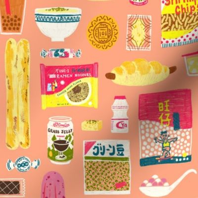 Asian Nostalgia Snacks - Peach