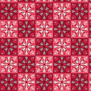 Granny Squares - Pink 4 patch