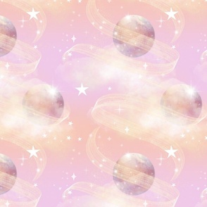 Dreamy Pink Purple Sky | Stars Constellation Planets