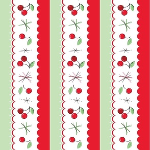 Cherry Stripes - Vertical