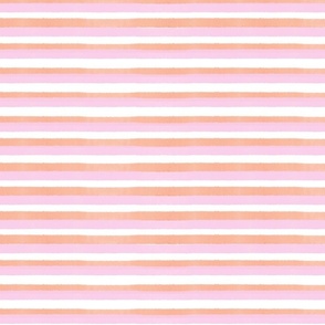 Pink Orange Pastel Stripes