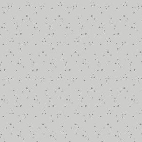 Delicate Floral, Dots, Gray, Small