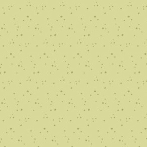 Delicate Floral, Dots, Green, Small