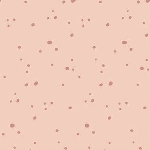 Delicate Floral, Dots, Pink, Large