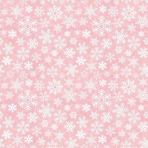 Snowflake Bright Pastel peachy & pink Christmas_SMALL