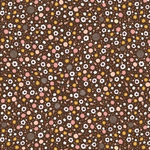 Brown Flower Field