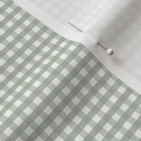 1/6 inch Extra small Coastal Green gingham check - Soft Duron Coastal Plain green cottagecore country plaid - perfect for wallpaper bedding tablecloth - vichy check