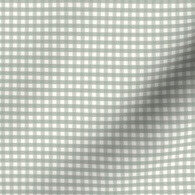 1/6 inch Extra small Coastal Green gingham check - Soft Duron Coastal Plain green cottagecore country plaid - perfect for wallpaper bedding tablecloth - vichy check