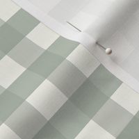 3/4 inch Medium Coastal Green gingham check - Soft Duron Coastal Plain green cottagecore country plaid - perfect for wallpaper bedding tablecloth - vichy check sage green