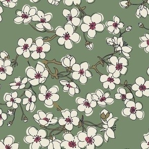 CHERRY BLOSSOM - willow green 
