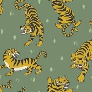 TIGER - willow green