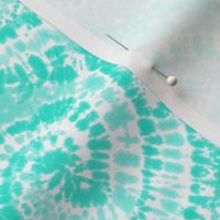 (small scale) teal tie dye swirls - C22
