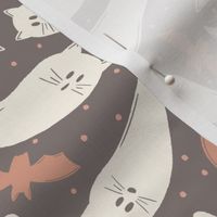 Boo Cats and Bats | Pink and Grey