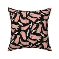 Boo Cats and Bats | Pink and Black