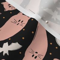 Boo Cats and Bats | Pink and Black