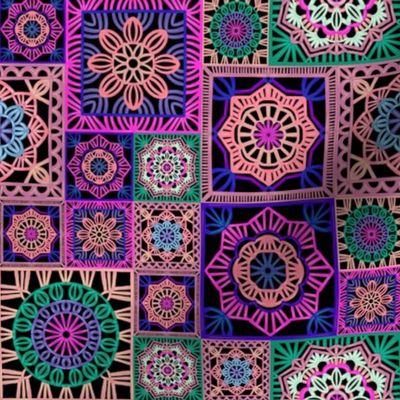 Crochet granny squares 