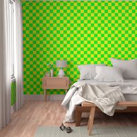 6 inch Bright Lemon and Lime Checkerboard