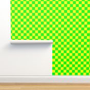 2 inch Bright Lemon and Lime Checkerboard