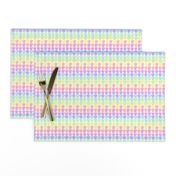 Granny Stripe Pastel Rainbow Watercolor (large)