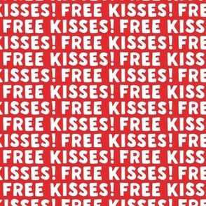 Free Kisses! - red - dog Valentine's day love - LAD22