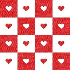 Valentine's Day Check w/ Hearts - red - LAD22