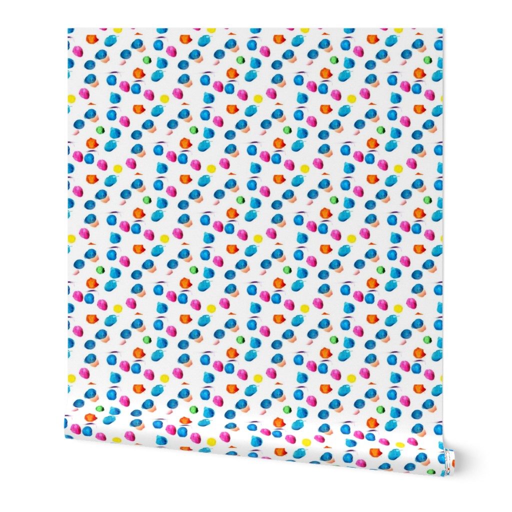 Hand Painted Colorful Polka Dots