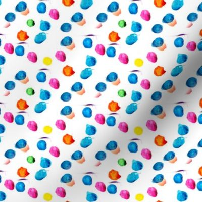 Hand Painted Colorful Polka Dots