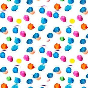 Hand Painted Colorful Polka Dots