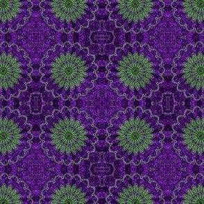 mini motif - purple green